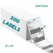 200 Count Fanfold Thermal Labels 4x6 Inch Self Adhesive for Shipping & Packaging
